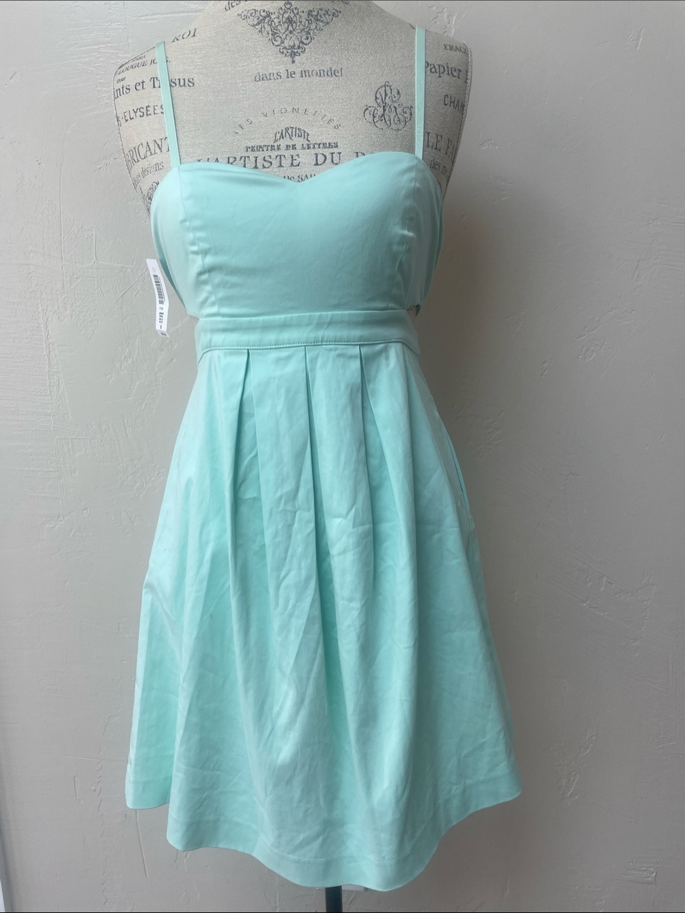 NWT Aritzia Talula Teal Mint Sweetheart Mini Dress